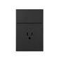 PLACA CONTACTO + APAGADOR NEGRO LUXURY ARTLITE APL-605