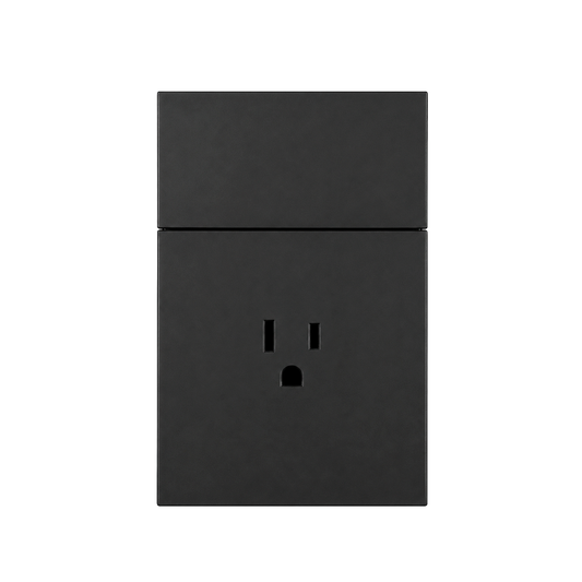 PLACA CONTACTO + APAGADOR NEGRO LUXURY ARTLITE APL-605