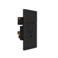 PLACA CONTACTO + APAGADOR NEGRO LUXURY ARTLITE APL-605