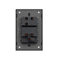 PLACA CONTACTO + APAGADOR NEGRO LUXURY ARTLITE APL-605