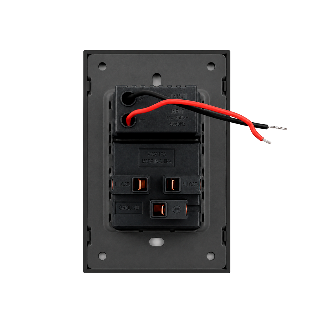 PLACA CONTACTO + USB A + USB C NEGRO LUXURY ARTLITE APL-607