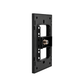 PLACA CONTACTO COAXIAL TV NEGRO LUXURY ARTLITE APL-610
