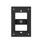 PLACA CONTACTO COAXIAL TV NEGRO LUXURY ARTLITE APL-610