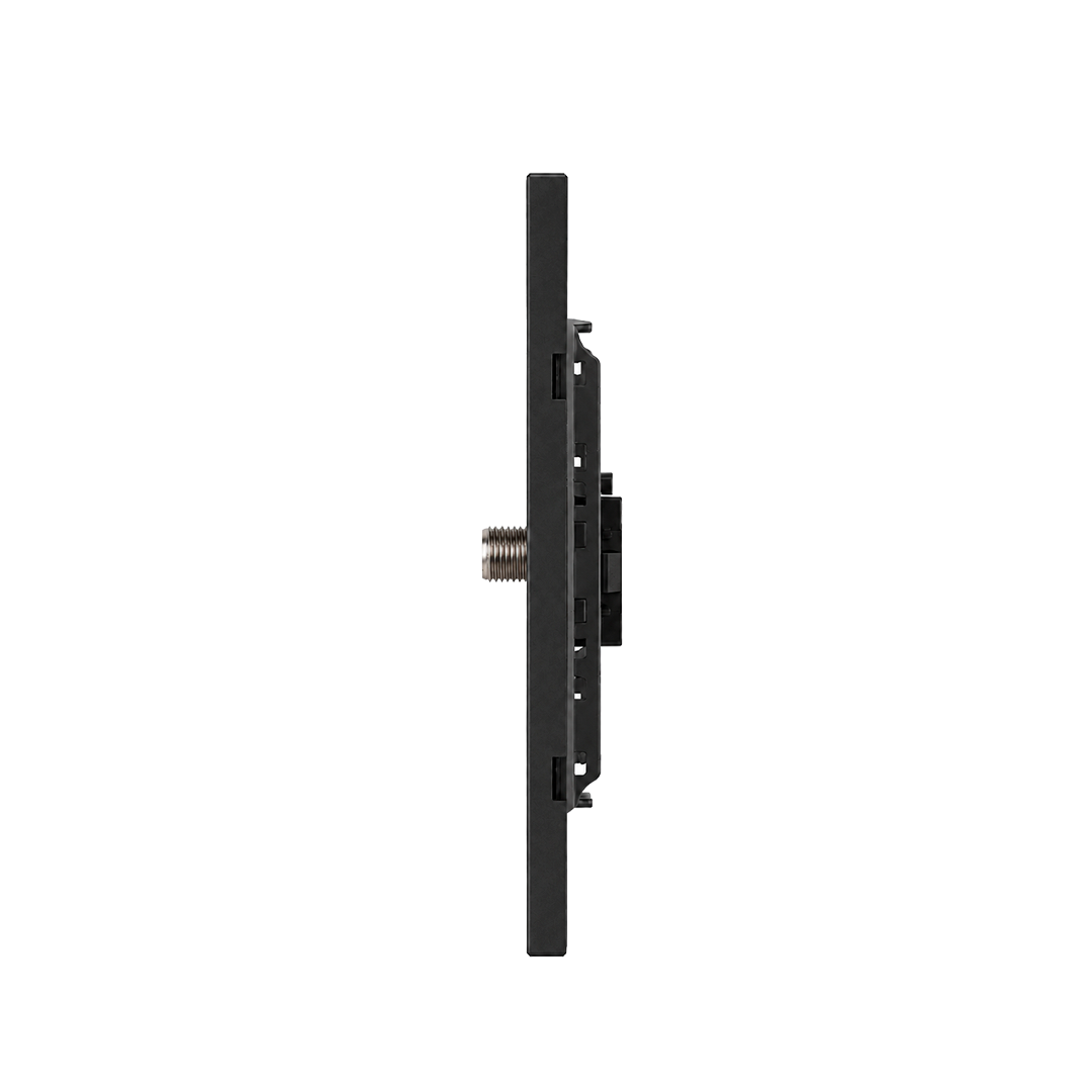 PLACA CONTACTO COAXIAL TV NEGRO LUXURY ARTLITE APL-610