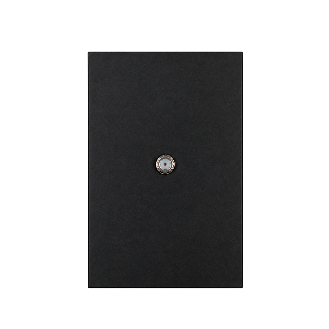 PLACA CONTACTO COAXIAL TV NEGRO LUXURY ARTLITE APL-610