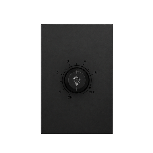 PLACA ATENUADOR DIMMER 100W NEGRO LUXURY ARTLITE APL-611