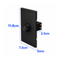 PLACA ATENUADOR DIMMER 100W NEGRO LUXURY ARTLITE APL-611