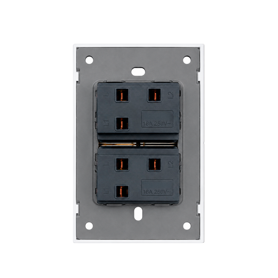 APAGADOR DOBLE BLANCO 3 VIAS LUXURY ARTLITE APL-702