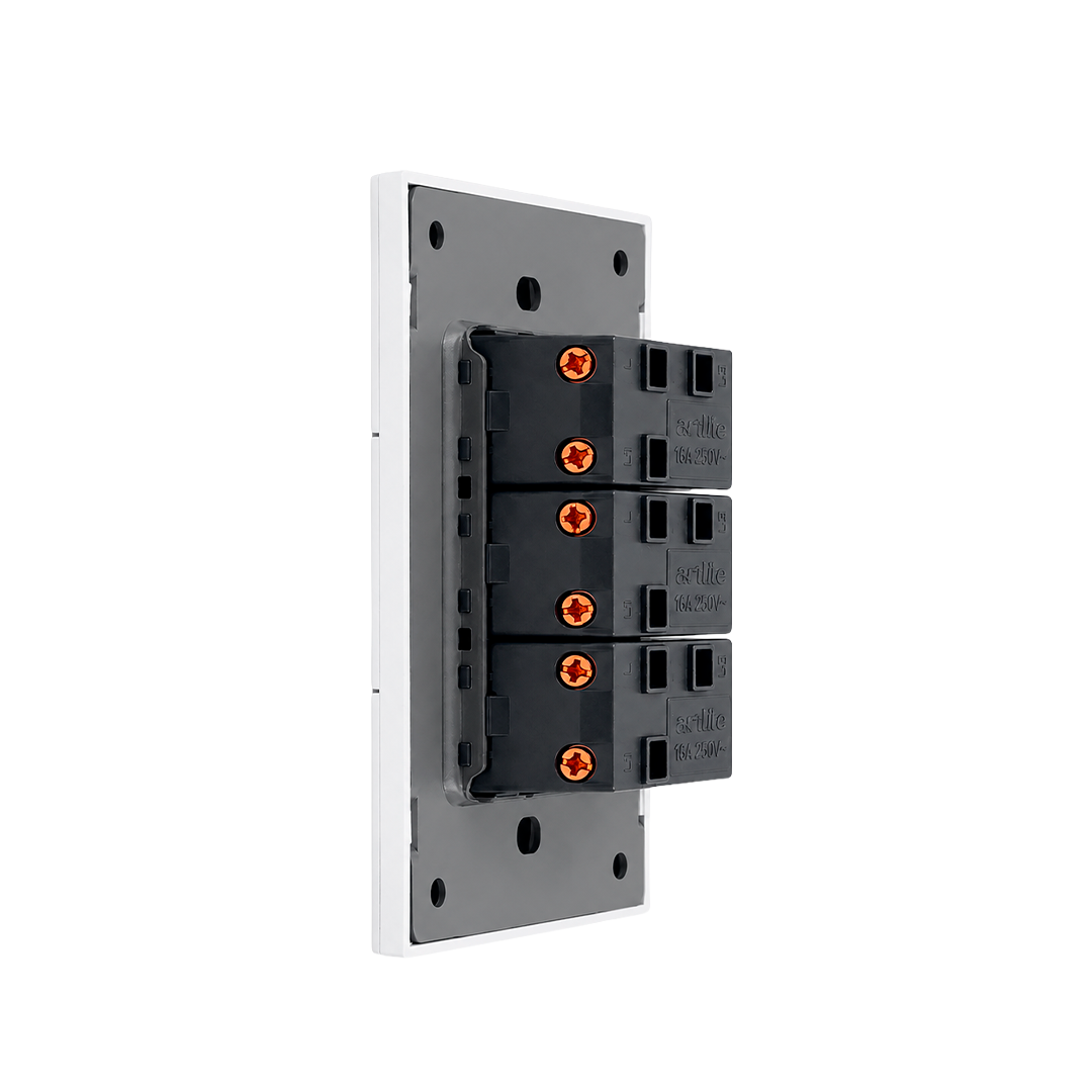 APAGADOR TRIPLE BLANCO 3 VIAS LUXURY ARTLITE APL-703