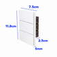 APAGADOR TRIPLE BLANCO 3 VIAS LUXURY ARTLITE APL-703