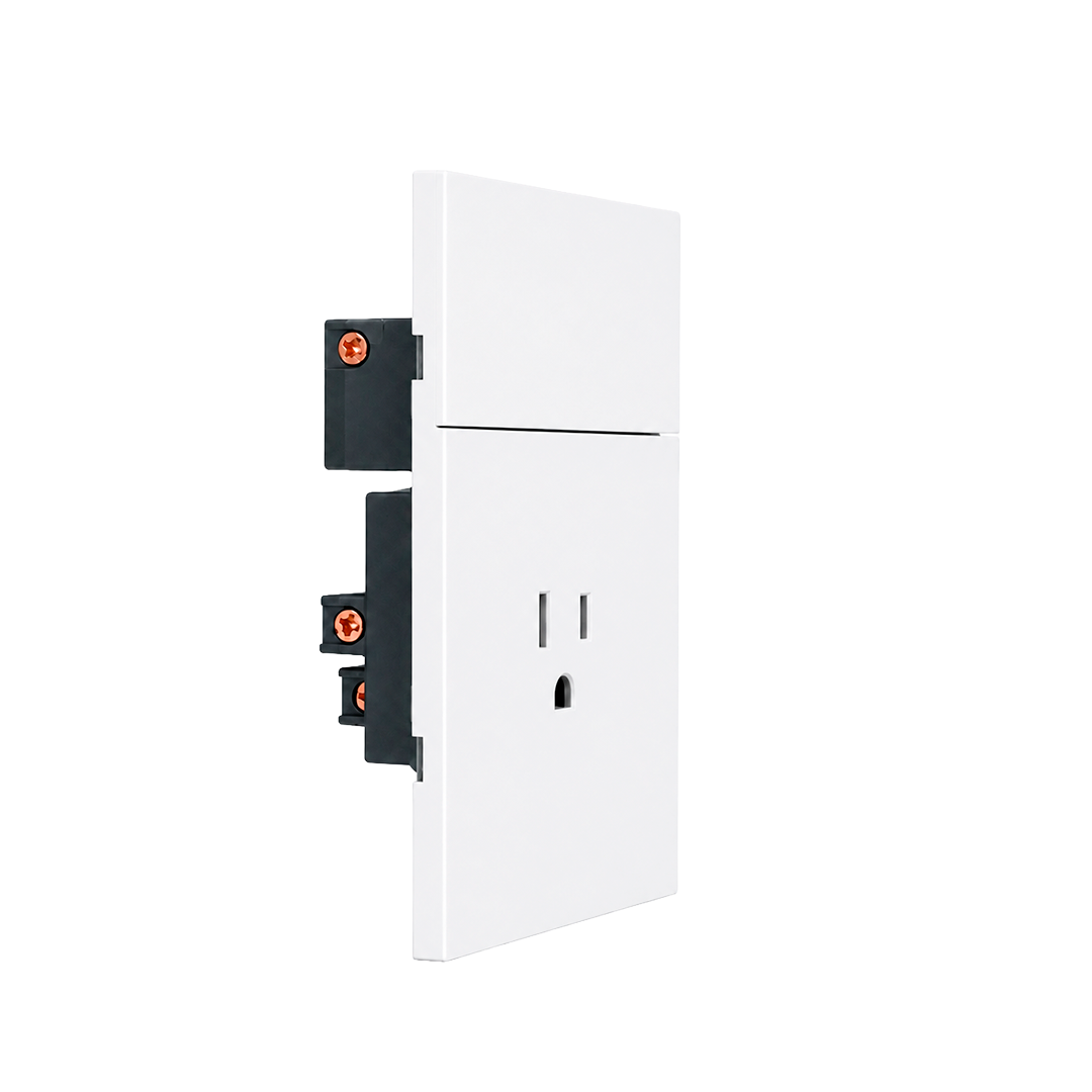 APAGADOR SENCILLO CON CONTACTO BLANCO 3 VIAS LUXURY ARTLITE APL-705