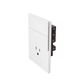 PLACA CONTACTO + 2 APAGADORES BLANCO LUXURY ARTLITE APL-706