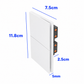 APAGADOR DOBLE BLANCO 3 VIAS LUXURY ARTLITE APL-702