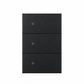 APAGADOR TRIPLE NEGRO SMART WIFI CON NEUTRO LUXURY ARTLITE APL-617