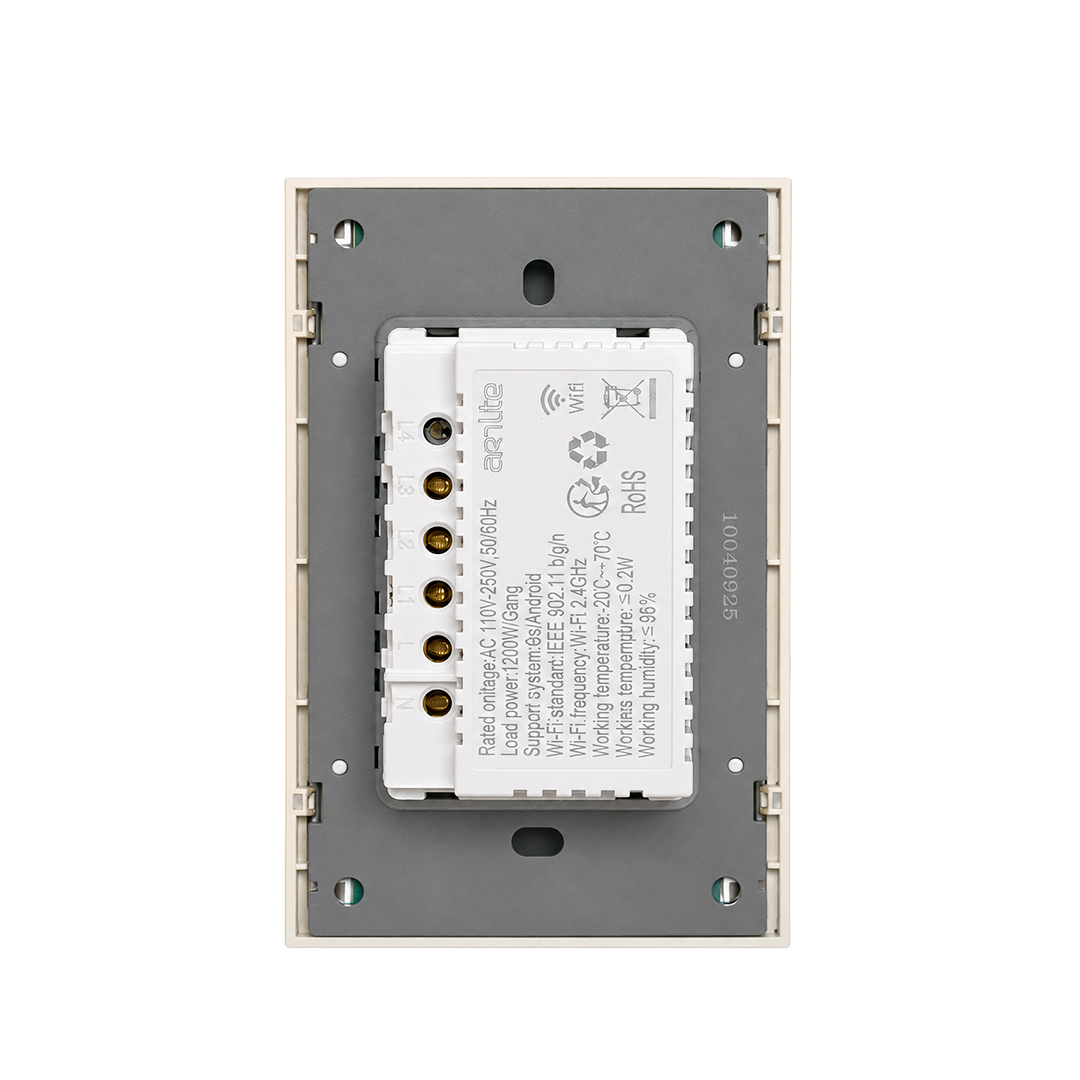 APAGADOR TRIPLE DORADO SMART WIFI CON NEUTRO LUXURY ARTLITE APL-517