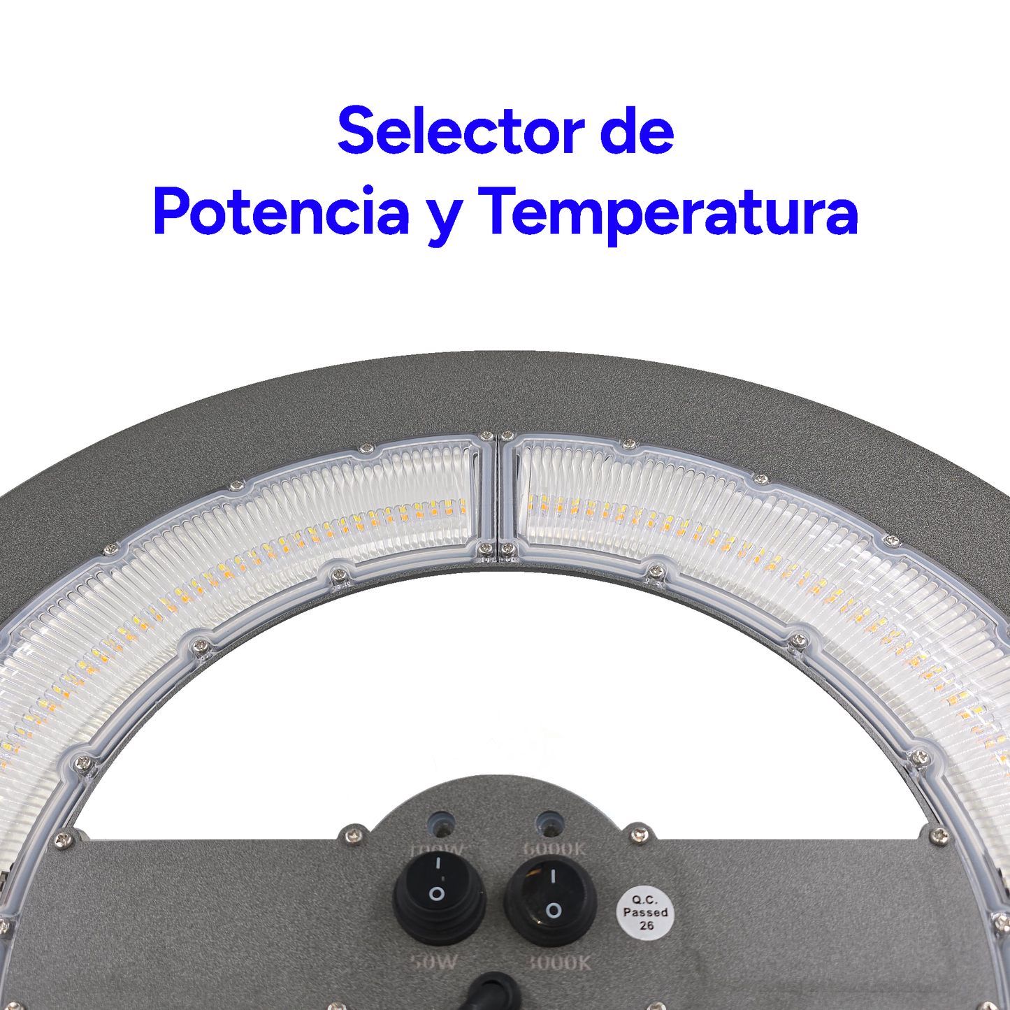 PUNTA DE POSTE LED FOTOCELDA POTENCIA AJUSTABLE 50W HASTA 100W MULTI TEMPERATURA 30K 60K ARTLITE ARE-029