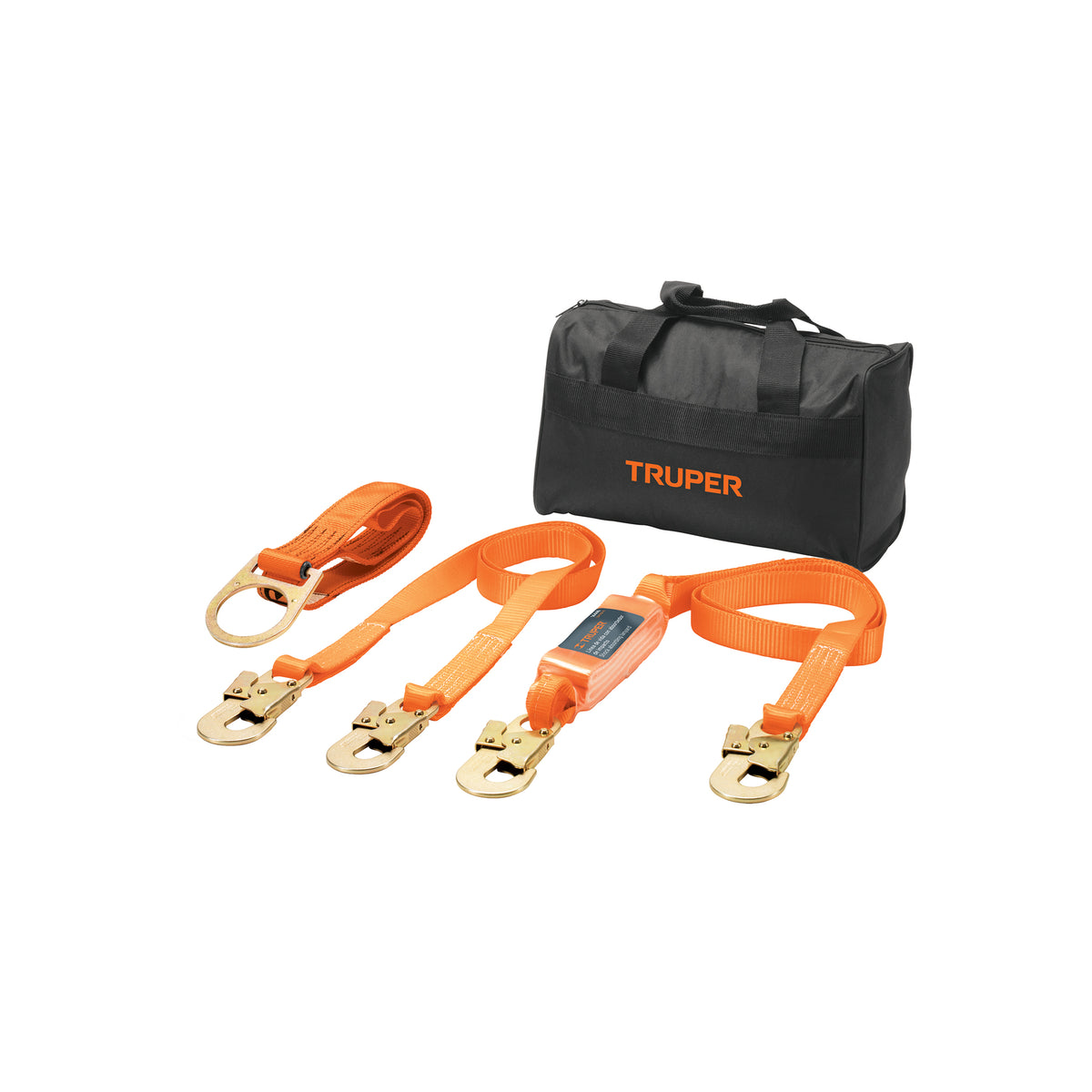 Kit contra caídas con arnés de tres anillos, TRUPER — foto oficial 1