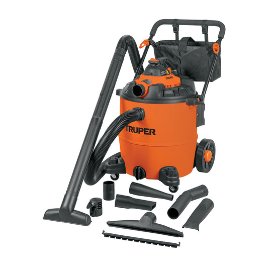 Aspiradora sólidos y líquidos, 16 gal, soplador desmontable, Truper, SKU 101522