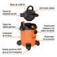 Aspiradora sólidos y líquidos, 5 gal, soplador desmontable, Truper, SKU 101521 — vista 3