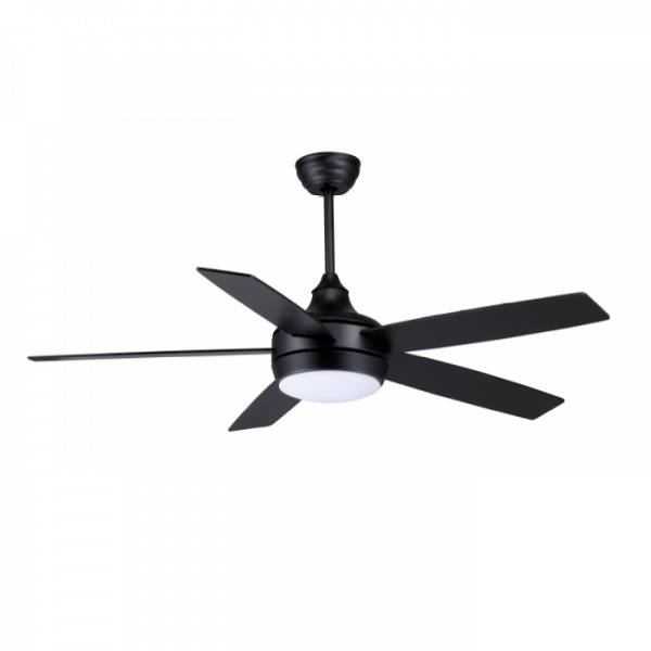 VENTILADOR CON ILUMINACIÓN 52" 65W NEGRO TISHMAN TLCF8802B
