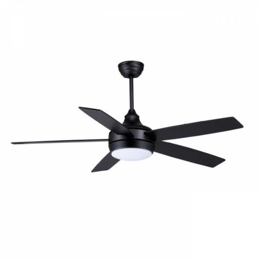 VENTILADOR CON ILUMINACIÓN 52" 65W NEGRO TISHMAN TLCF8802B