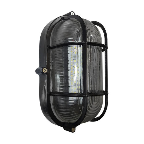 LAMPARA LED EXTERIOR 7W 90-265V 65K LUZ FRIA (NEGRA) PHILCO)