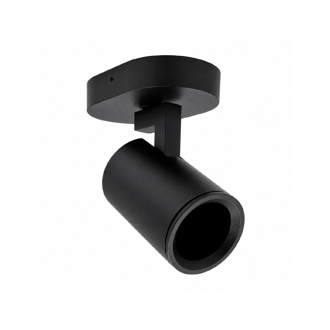 SPOT SOBREPONER DIRIGIBLE NEGRO GU10 BOOMER DS6101-Z