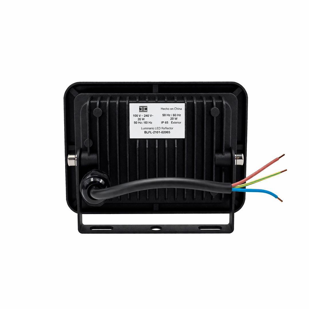 REFLECTOR MINI LED 20W 1,800LM 65K LUZ FRÍA BOOMER BLFL-2101-02065