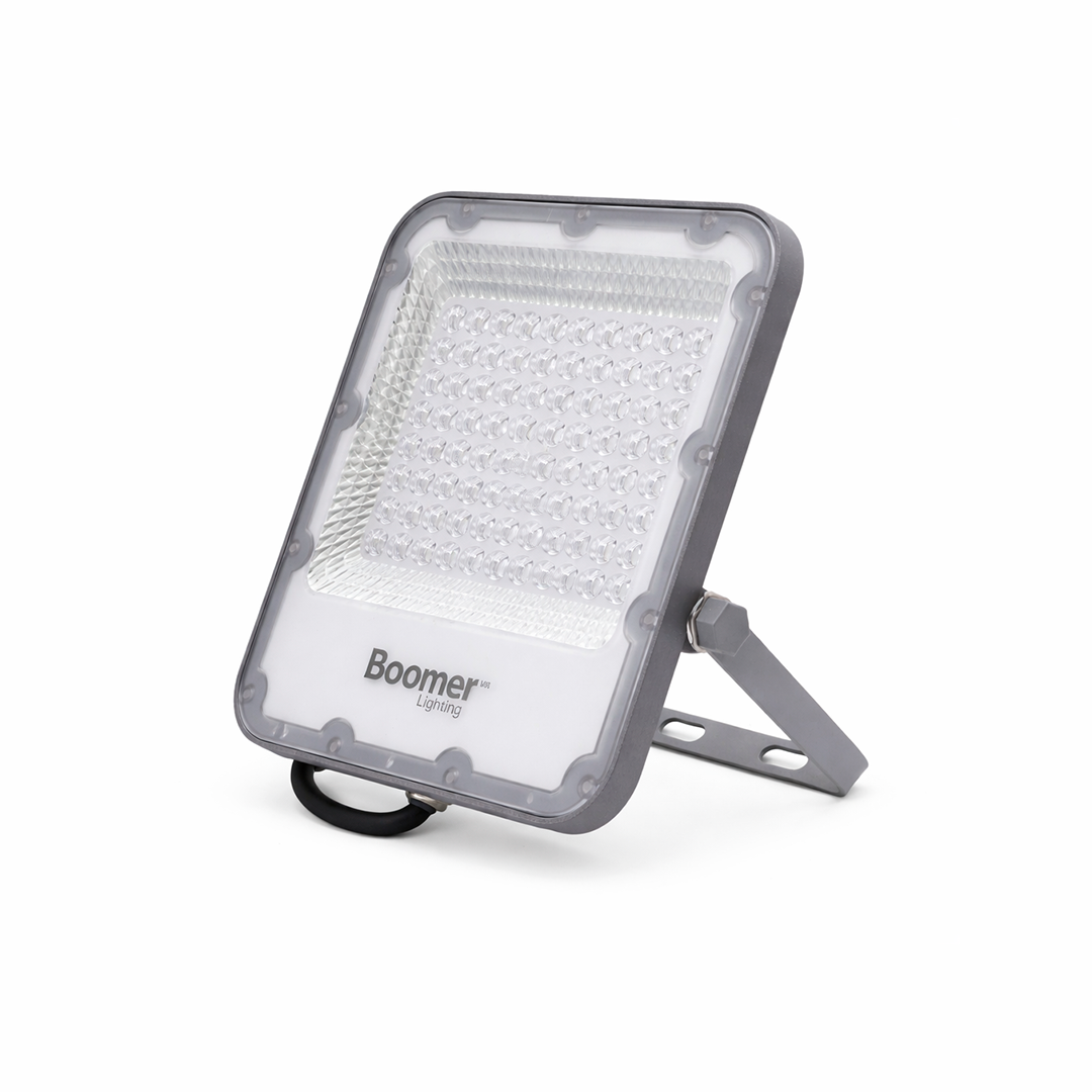 REFLECTOR LED GRIS 50W 6,500LM 65K LUZ FRÍA BOOMER BLFL-2201-05065