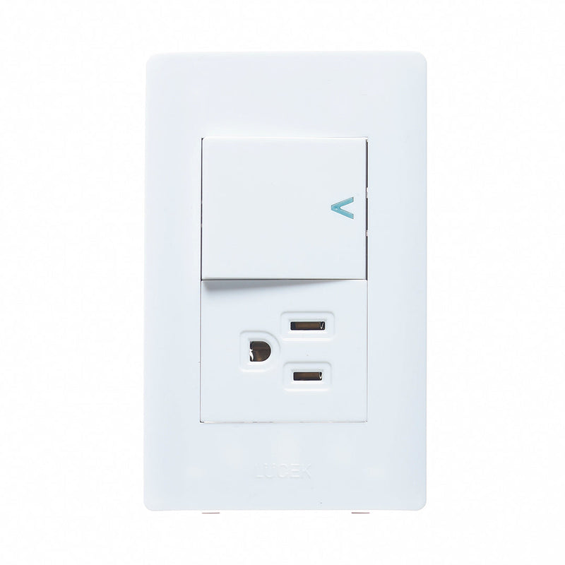 PLACA CON APAGADOR Y CONT BLANCO