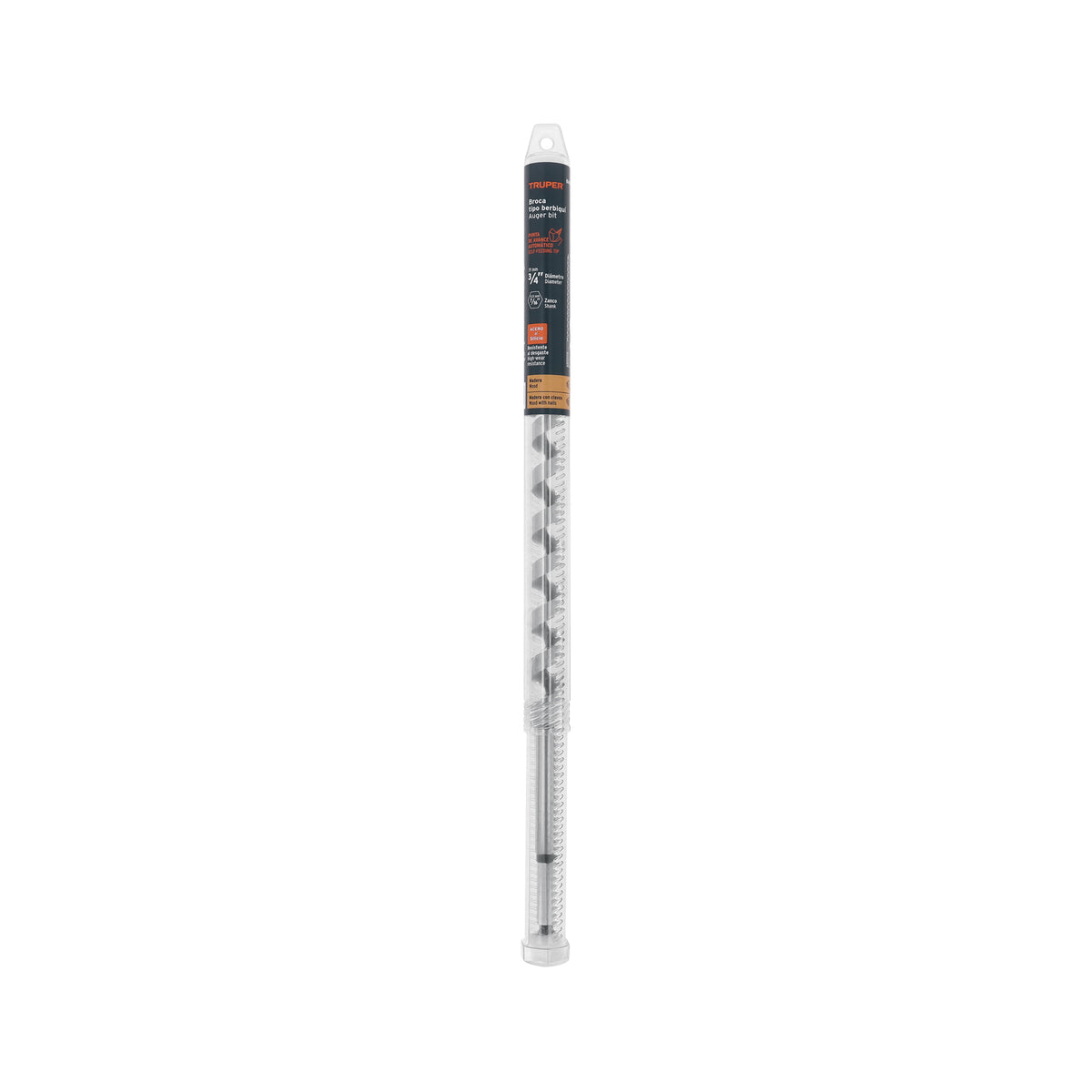 Broca auger tipo berbiquí 3/4' X 18', TRUPER — foto oficial 2