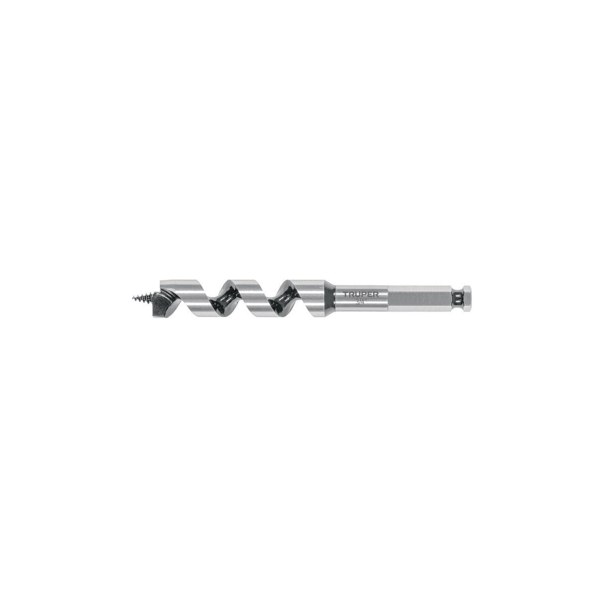 Broca auger tipo berbiquí 3/4' X 6', TRUPER — foto oficial 1