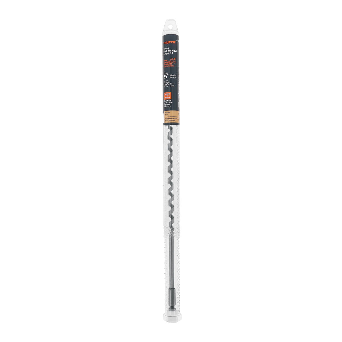 Broca auger tipo berbiquí 3/8' X 18', TRUPER — foto oficial 2
