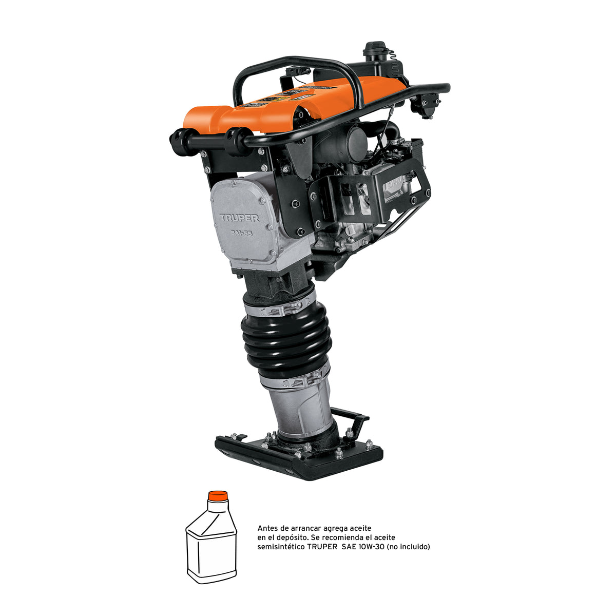 Bailarina compactadora 5.5 HP, motor Honda GX160, TRUPER — foto oficial 1
