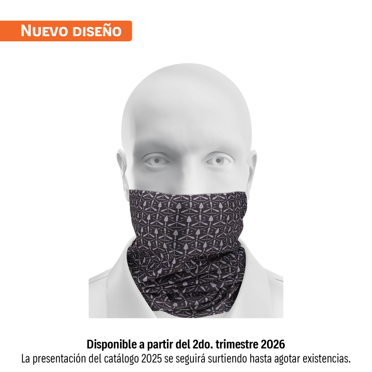Bandana multiuso gris, TRUPER — foto oficial 1