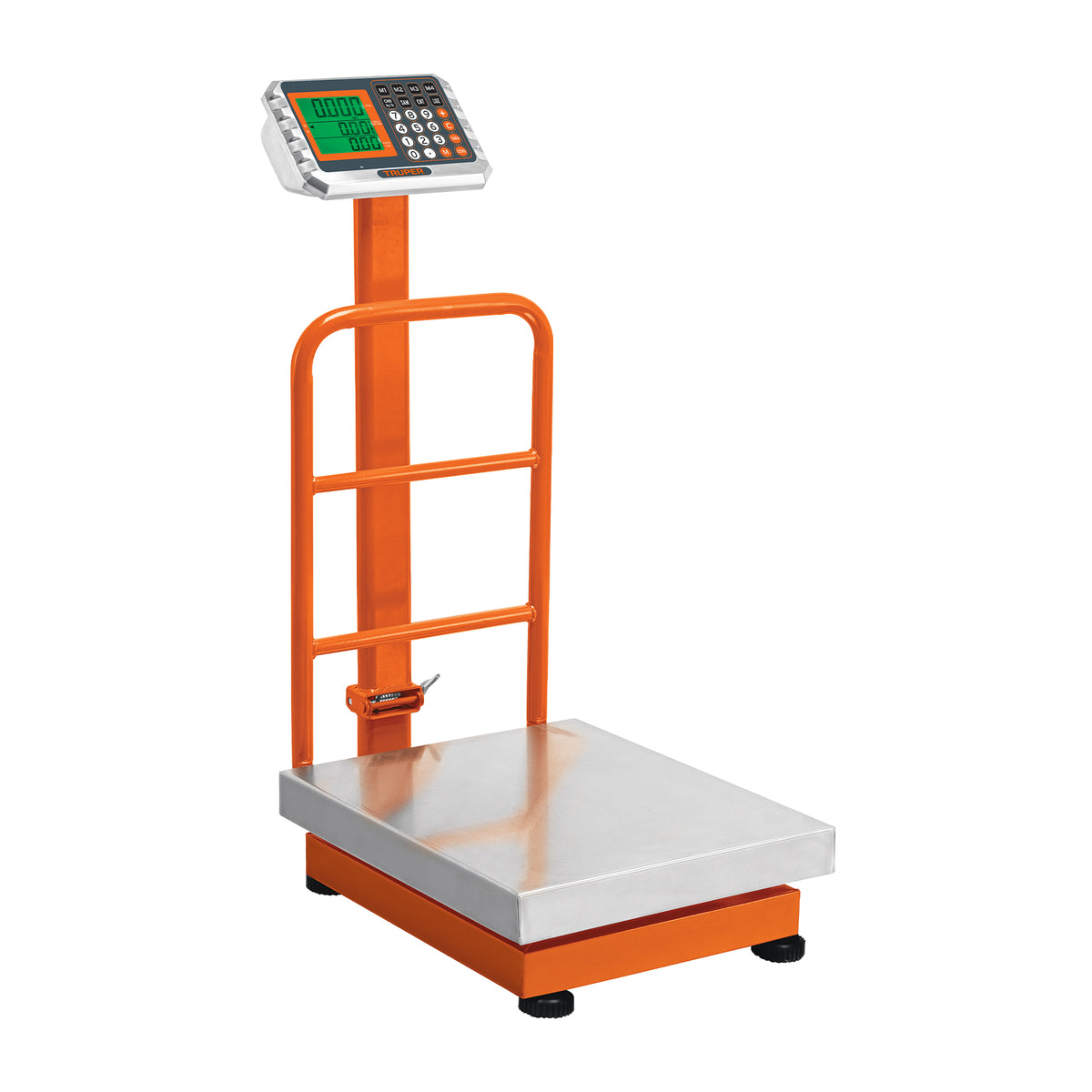 Báscula electrónica de plataforma, 200 kg, inoxidable TRUPER — foto oficial 1