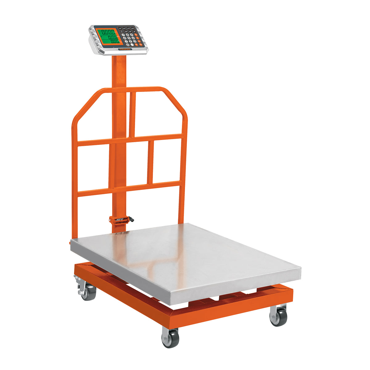 Báscula electrónica de plataforma, 600 kg, inoxidable TRUPER — foto oficial 1