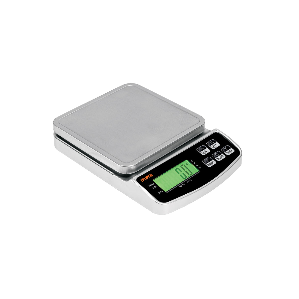 Báscula electrónica de precisión, recargable, 3 kg, TRUPER — foto oficial 1