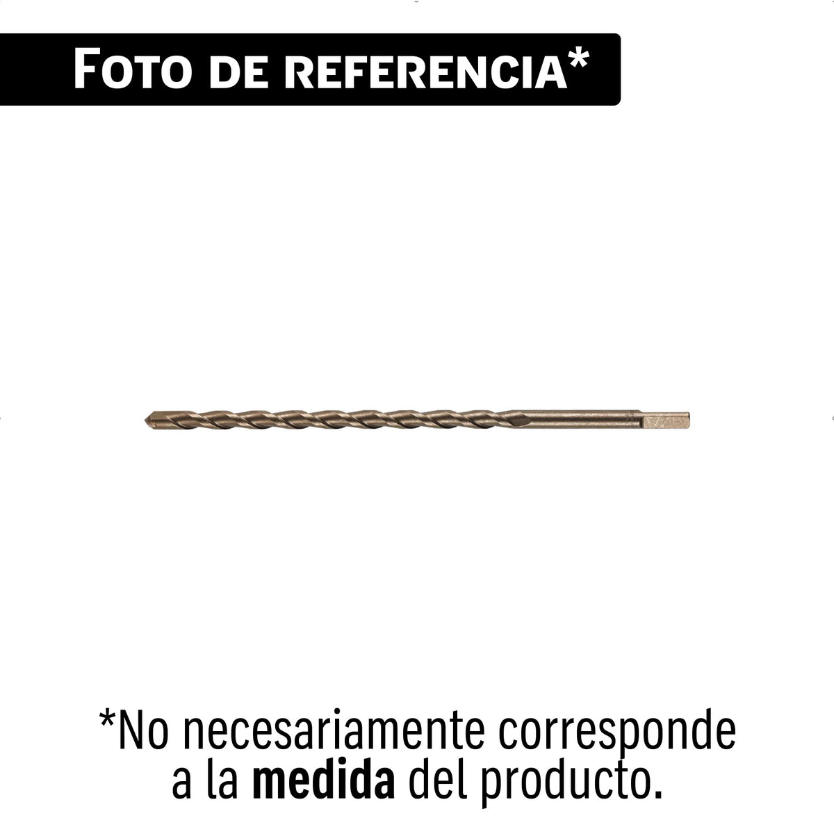 Broca para concreto de 1/2 x 12' en blíster, TRUPER — foto oficial 1