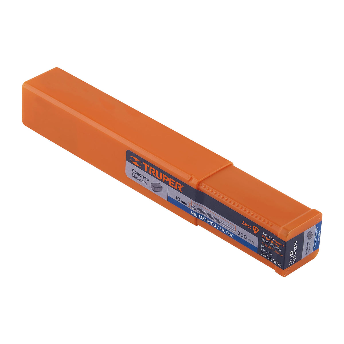 Broca para concreto 10 x 300 mm, TRUPER, Truper, SKU 102350 — vista 2