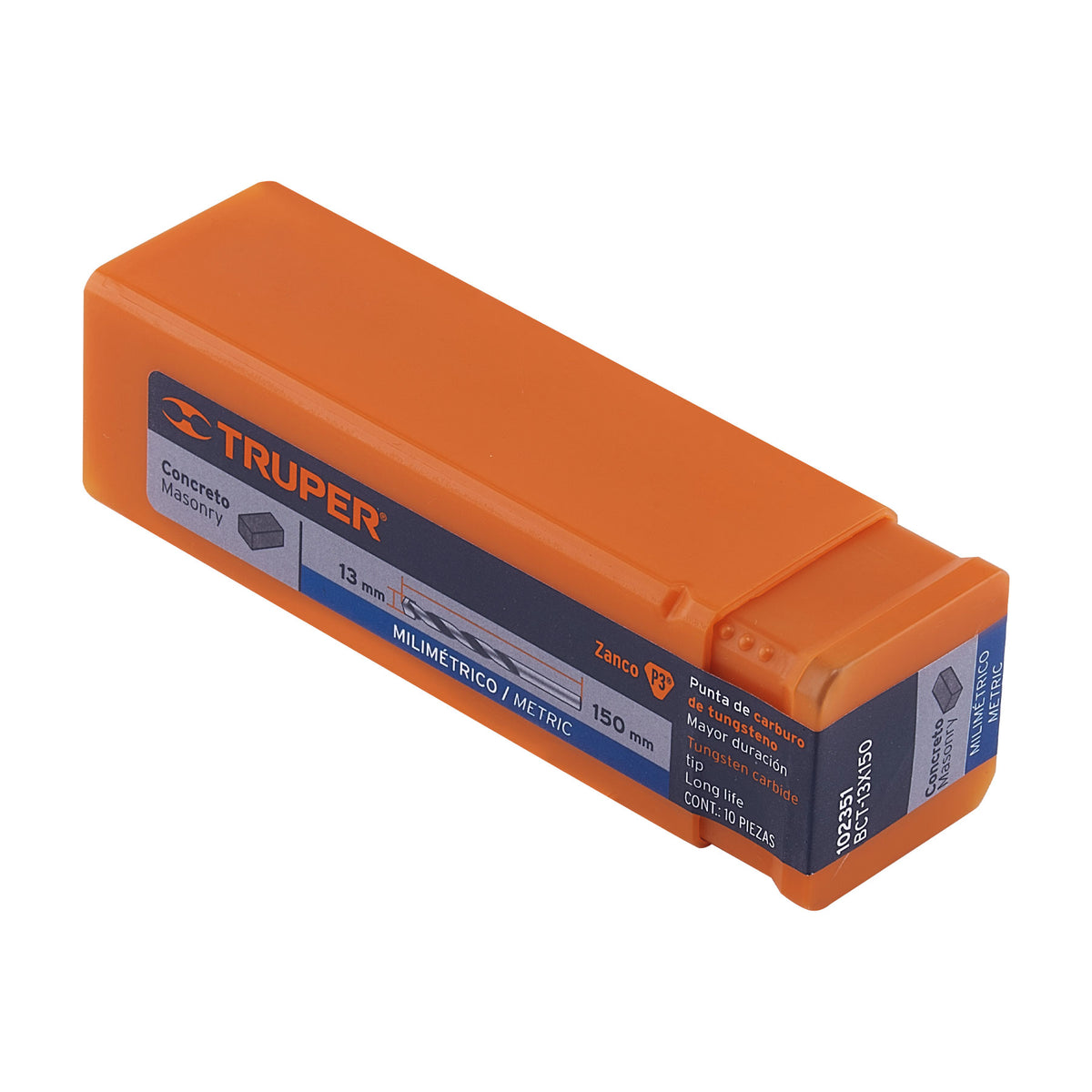 Broca para concreto 13 x 150 mm, TRUPER, Truper, SKU 102351 — vista 2
