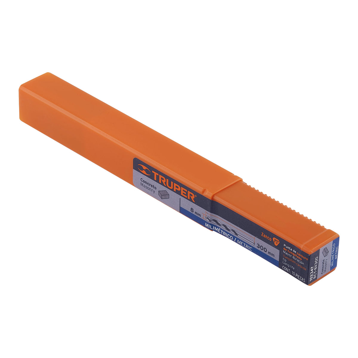 Broca para concreto 8 x 300 mm, TRUPER, Truper, SKU 102347 — vista 2