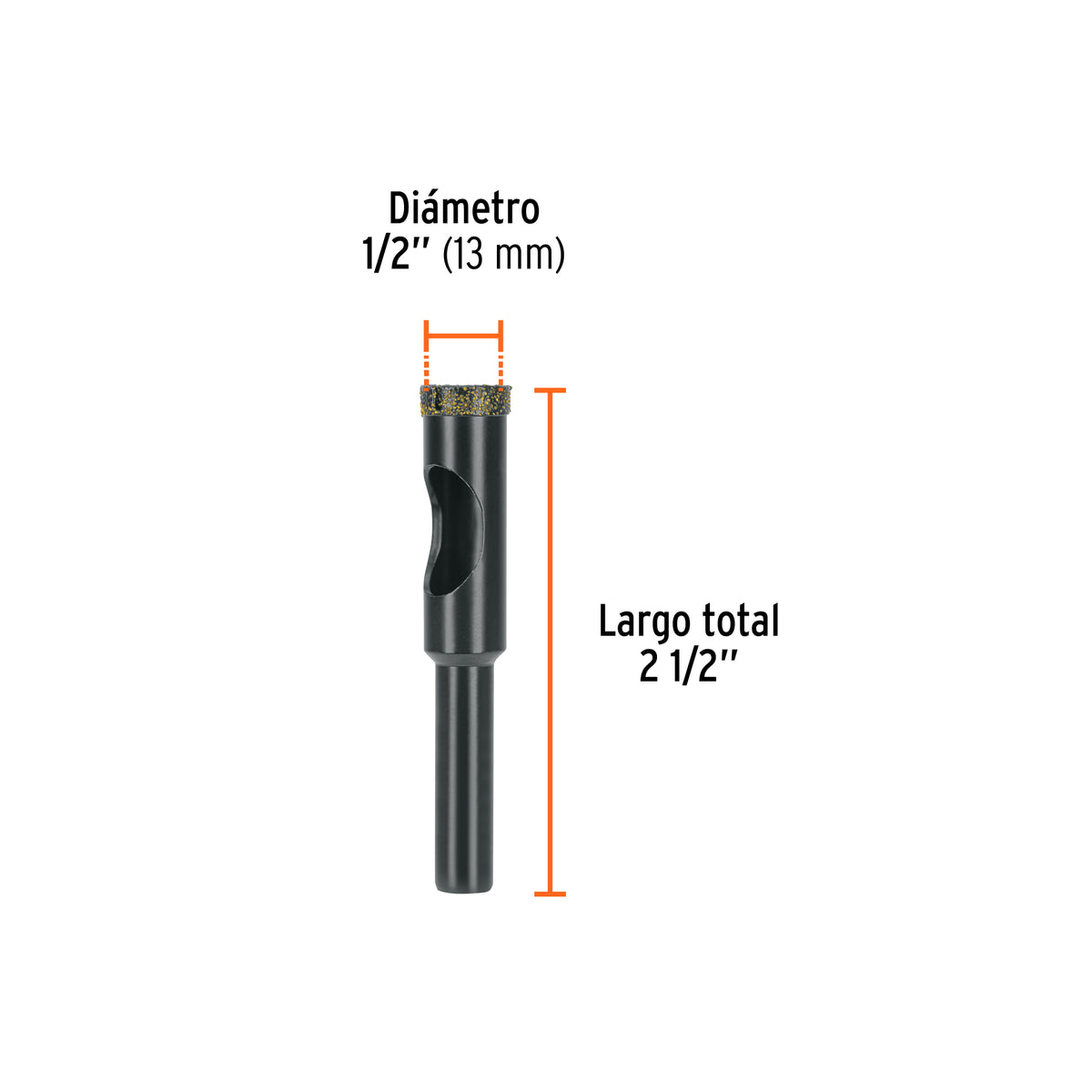 Broca diamantada 1/2' (13 mm), TRUPER, Truper, SKU 103435 — vista 4