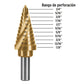Broca escalonada titanio 11 escalones 1/4' a 7/8', EXPERT, Expert, SKU 101554 — vista 3