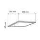 PANEL LED 60X60 40W 4,000LM 65K BLANCO FRÍO BOOMER BLLPA-040-65