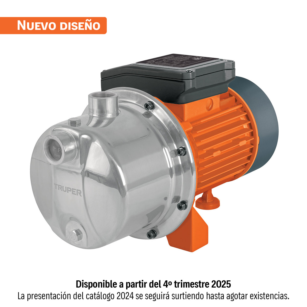 Bomba tipo jet cabezal de acero inoxidable 1 HP TRUPER — foto oficial 1