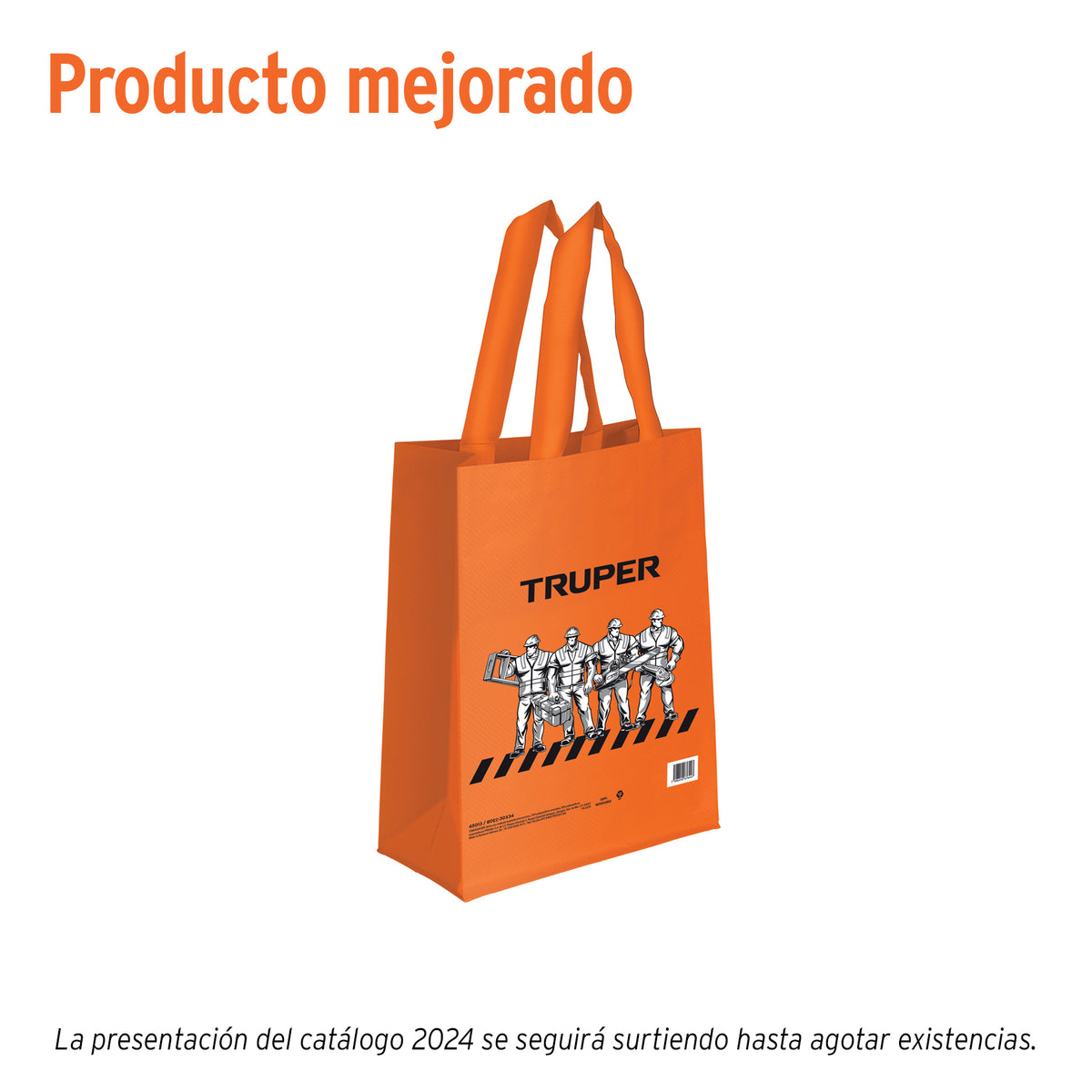 Bolsa ecológica naranja de 30 x 34 cm, TRUPER — foto oficial 1