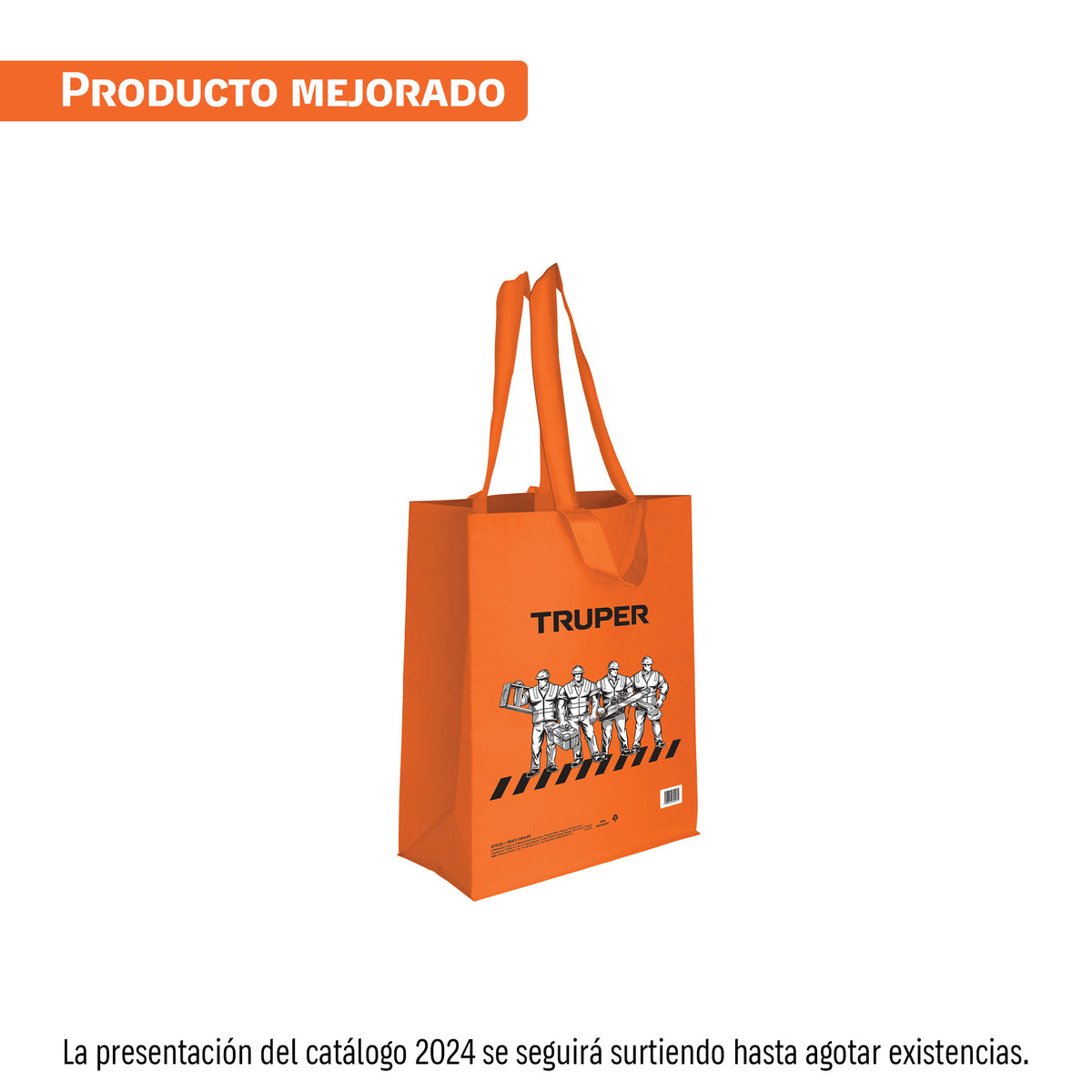 Bolsa ecológica naranja de 38 x 49 cm, TRUPER — foto oficial 1