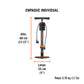 Bomba manual con manómetro, 120 PSI, TRUPER EXPERT, Expert, SKU 103614 — vista 5