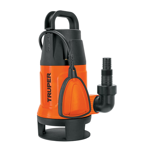 Bomba sumergible plástica 1 HP para agua sucia TRUPER — foto oficial 1